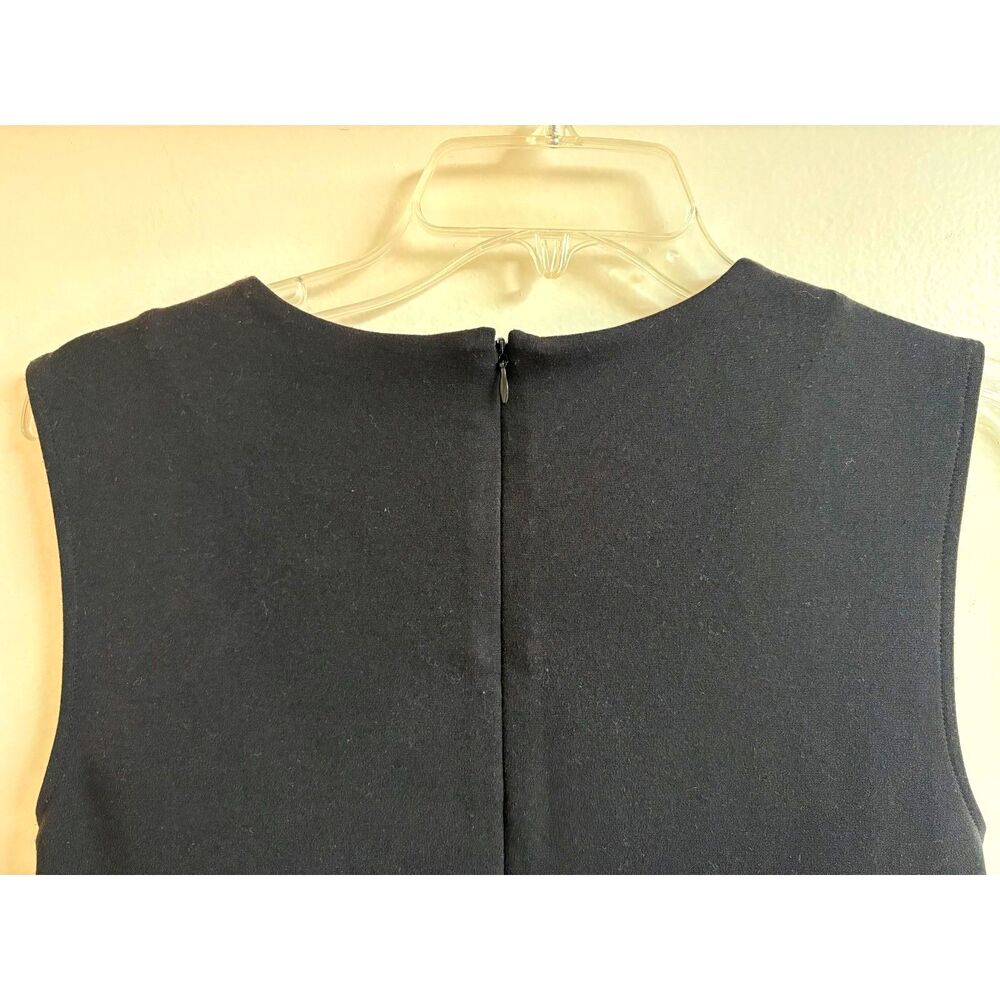Calvin Klein Sequin Peplum Top Black Monochrome Sleeveless Blouse Shimmer Tank S - Picture 6 of 8